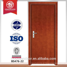 Puerta de madera ignífuga de BS, puerta de seguridad, puerta de madera del entance